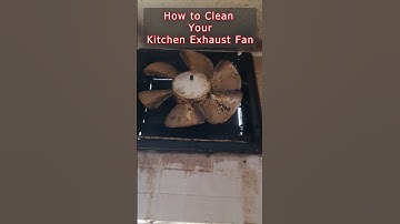 How to Clean a Greasy Kitchen Exhaust Fan in 60 Seconds #shorts #exhaust #fans #cleaning #works