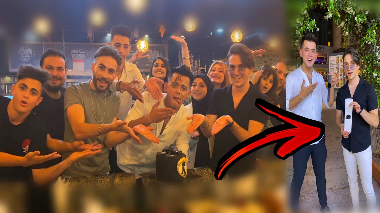 حفله عيد ميلاد انور مع فريق نور مار 😍❤️