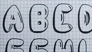Drawing Graffiti Bubble Letters A - Z Capital A B C D E F G H I J K L M N O P Q R S T U V W X Y Z