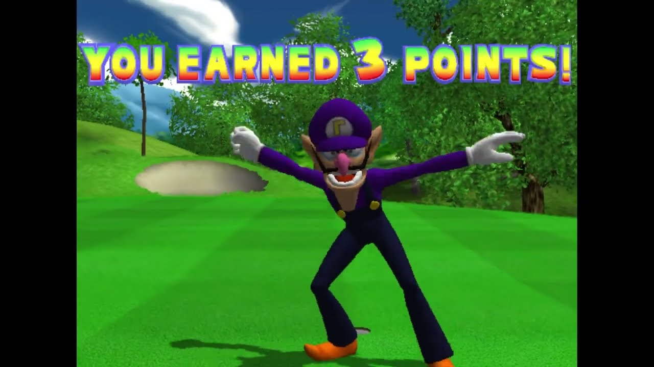 Mario Golf Toadstool Tour: Lakitu Valley Club Slots (62 Points) Star Waluigi