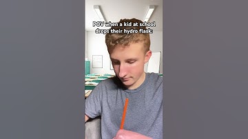 POV when a kid at school drops their hydro flask: #shorts