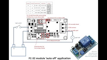 FC-32 timer used as Auto off for light