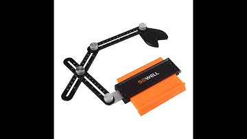 Contour gauge upgrade set, Angle measuring ruler with lock and opening locator, matching tool
