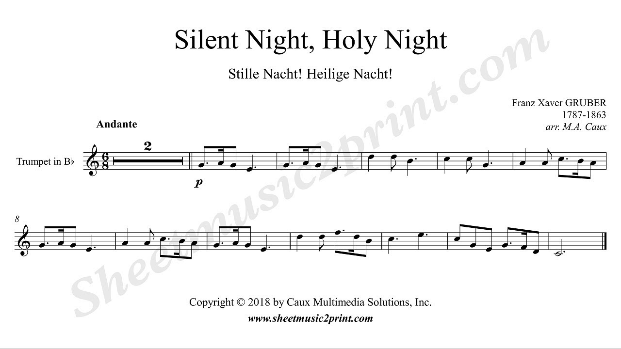 Silent Night - Trumpet Chords - Chordify