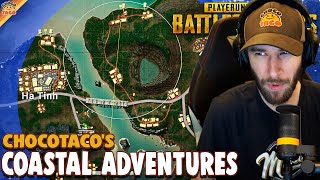 chocoTaco's Coastal Adventures ft. Quest, Reid, & HollywoodBob  PUBG Gameplay