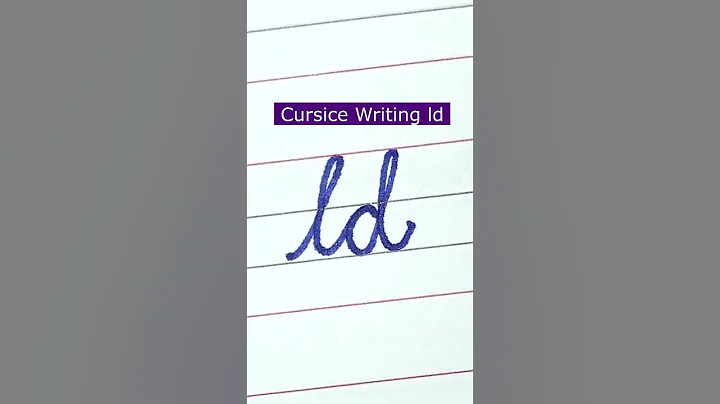 How to write small letter ld | Cursive writing a to z #cursivewriting #handwriting  #shorts