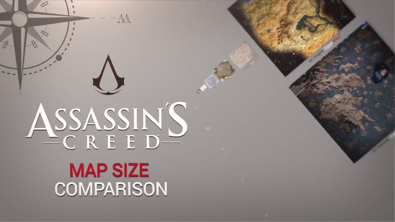 assassin s creed comparativa de tamaño de mapas youtube