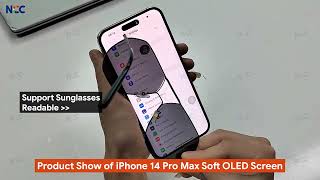 NCC Soft OLED Display Assembly for iPhone 14 Pro Max 120Hz IC Transplant