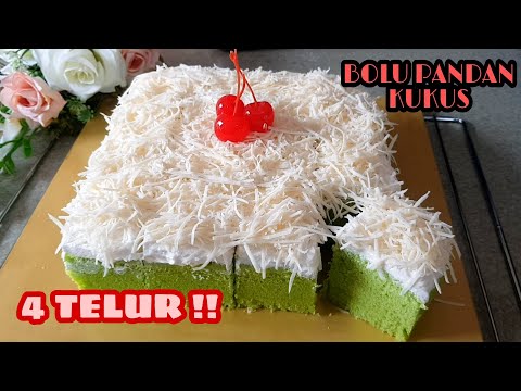Cara Membuat Bolu Pandan Toping Keju