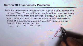 3D Trigonometry Application Strategy To Solve Problem | MCR3U Test