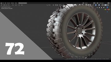 Blender 2.8 Car Modeling Tutorial - Part 72 (The Tires - A)