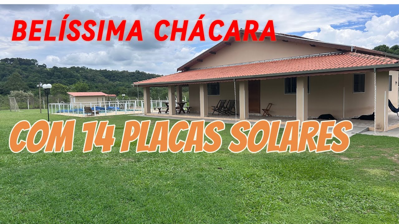 UMA BELEZA DE CHÁCARA/ COM DUAS CASAS/UMA LINDA PISCINA E 14 PLACAS SOLARES A VENDA EM SÃO PEDRO(SP)