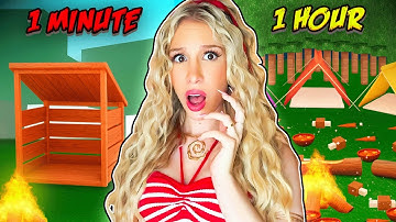 1 Minute vs 10 Minutes vs 1 Hour OP BASE in 99 NIGHTS IN THE FOREST...