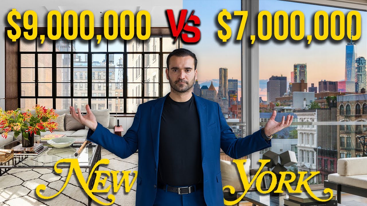 $9,000,000 Industrial Loft Vs. $7,000,000 Modern Apartment in New York City | Luxury Apartment Tour