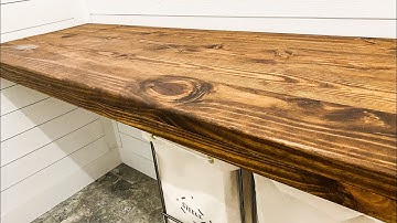 How To Make a Cheap Farmhouse Countertop