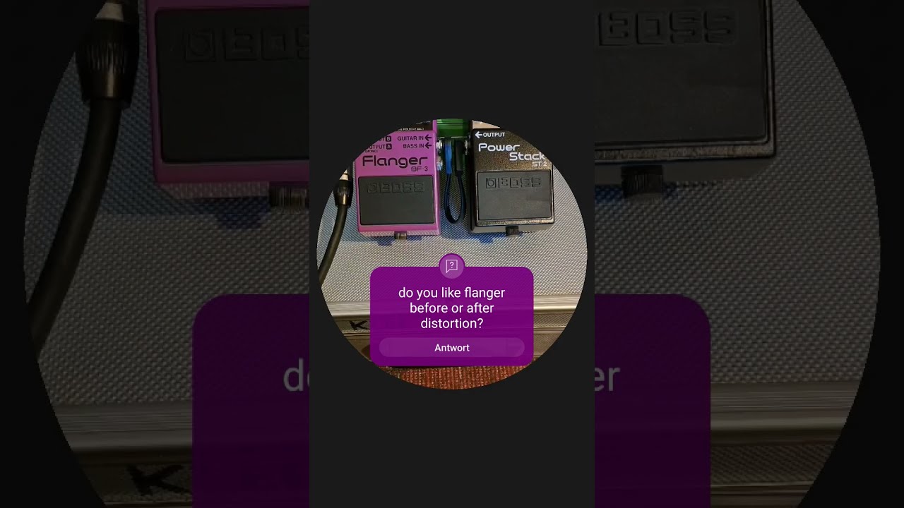 Boss BF-3 Flanger / Boss ST-2 flanger pre or post distortion