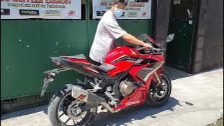 Honda CBR 500R 2022 with Akrapovic M1 GP full system exhaust and resonator with sound check