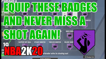 THESE SHOOTING BADGES WILL MAKE YOU UNSTOPPABLE!!!!! NEVER MISS AGAIN!!!!! NBA 2K20(MUST WATCH)
