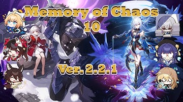 E0 Clara Hypercarry & E0S1 Jingliu Hypercarry Memory of Chaos 10 Ver. 2.2.1 | Honkai: Star Rail
