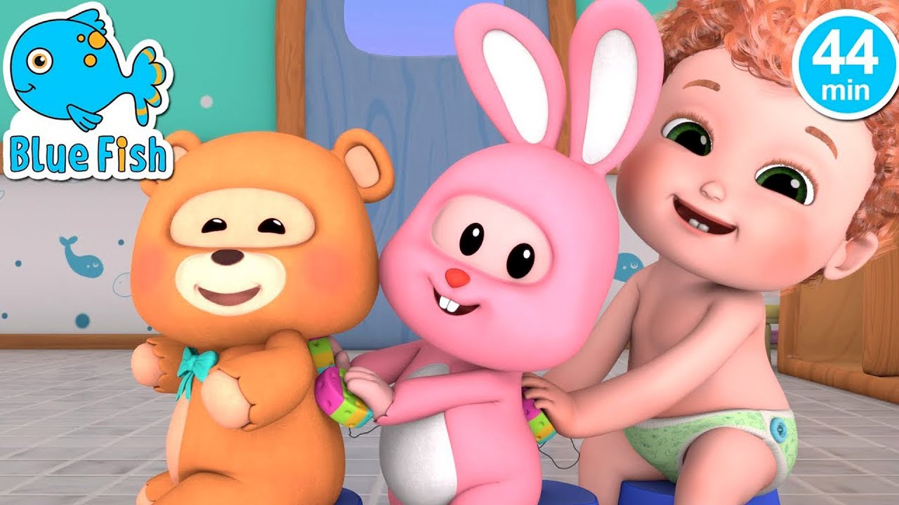 🛁 Bath Song Monkey Banana Dance Nursery Rhymes for Kids YouTube