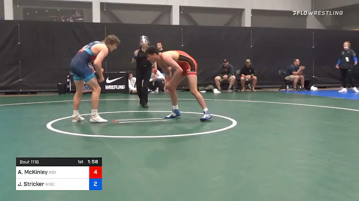 79 Kg Consolation - Aaron McKinley, Indiana Vs Jared Stricker, Wisconsin