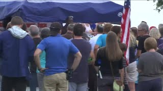 Local group rallying at Memorial Park