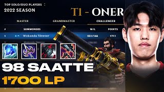 T1 ORMANCISI ONER 180 MAÇTA RANK 1