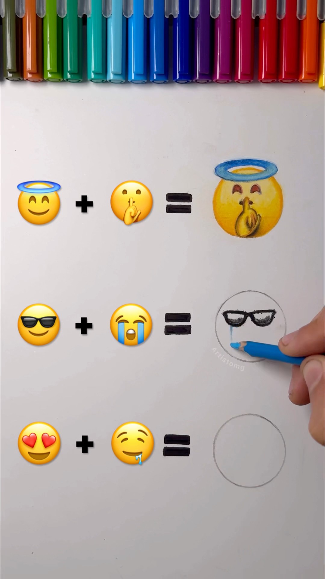 Mixing Emojis! ?✨✍️ || What Emojis Should Be Next?! #art #drawing #creative