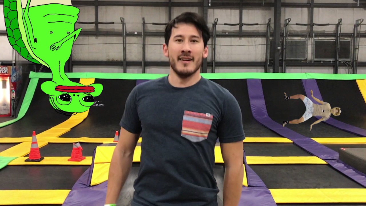 Markiplier Bounces on a Trampoline - YouTube