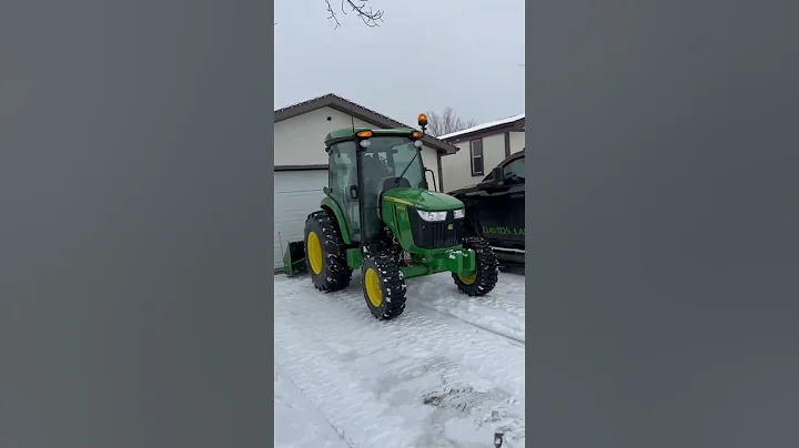Frontier SB1174p Inverted Snowblower on a John Deere 4052r