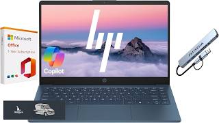 HP 14" Business Laptop Computer with 1 Year Office 365 Intel Quad Core N150