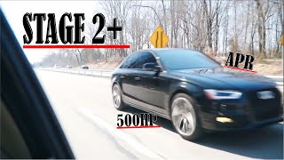 2016 AUDI S4 APR STAGE II+ & AWE TRACK EXHAUST WITH NON-RES DOWNPIPES