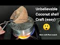 coconut shell craft ideas| How to make Coconut shell craft | Coconut reuse planter