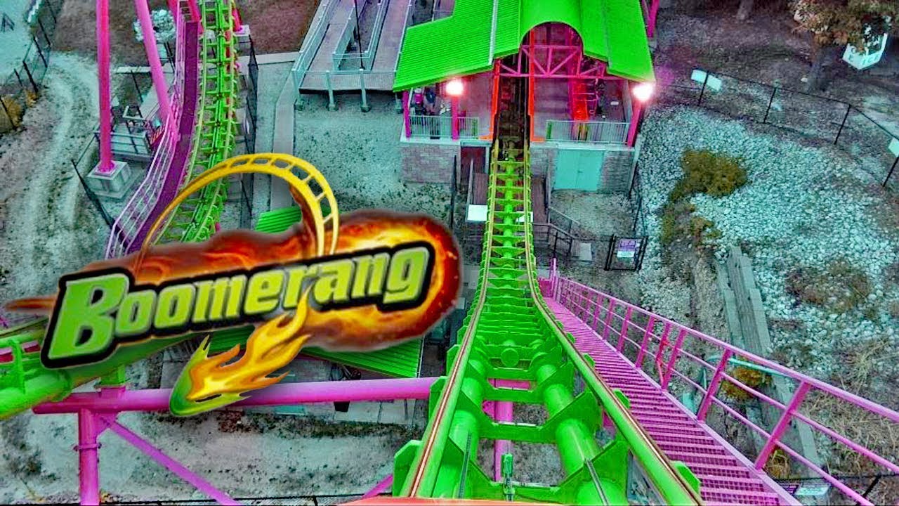 Boomerang HD Front Seat On Ride POV & Review, Vekoma Boomerang Coaster At Six Flags St. Louis ...