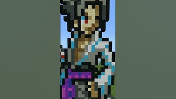 SASUKE | MINECRAFT PIXEL ART | #minecraft #pixelart #shorts #trending #gamingstrikeog