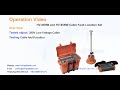 Video - Can our cable fault location device locate a 380V LV cable fault?