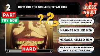 Attack on Titan Quiz  Pt 2 -  Test Your Knowledge 30 Aot Trivia Questions screenshot 4