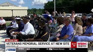 Veterans Memorial service at new site in Graysville