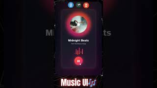 Animated Music Player Interface for Frontend Developers 💻