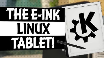KDE on the Linux E-INK Tablet!