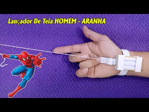 Como Fazer Um Lançador De Teia HOMEM ARANHA De Papel