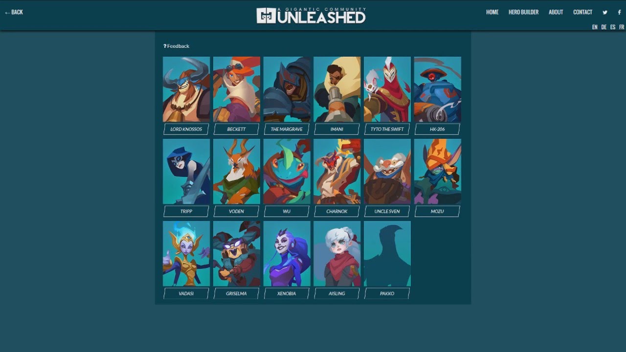 Gigantic - My HK-206 Build and How To Use Hero Builder!