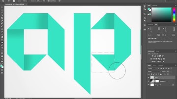 Photoshop Tutorial | ORIGAMI Text Effect | 3D logo