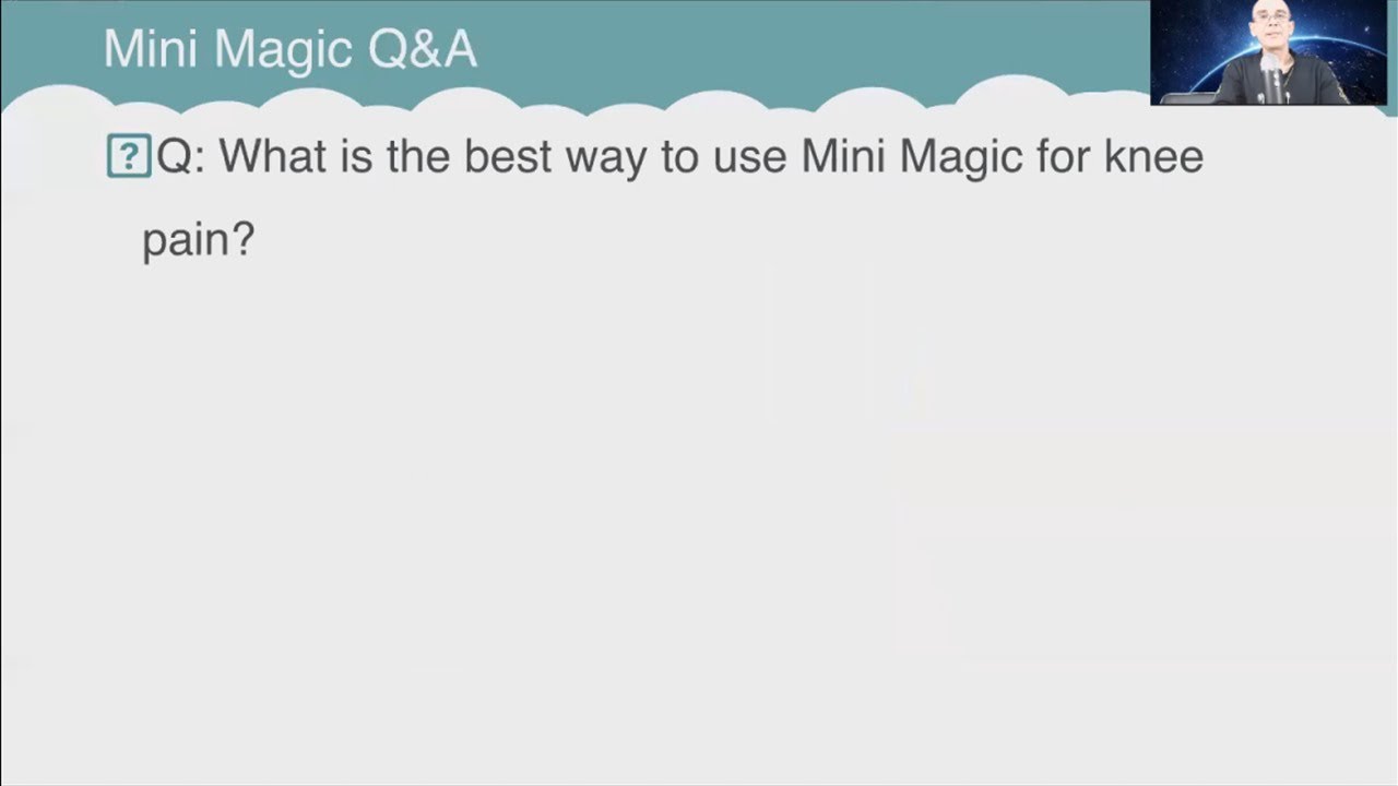 Q&A: What is the best way to use Mini Magic for knee pain? - YouTube