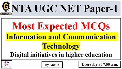 NTA UGC NET Paper-1 | Most Expected MCQs | Information and Communication Technology | Exam 2022