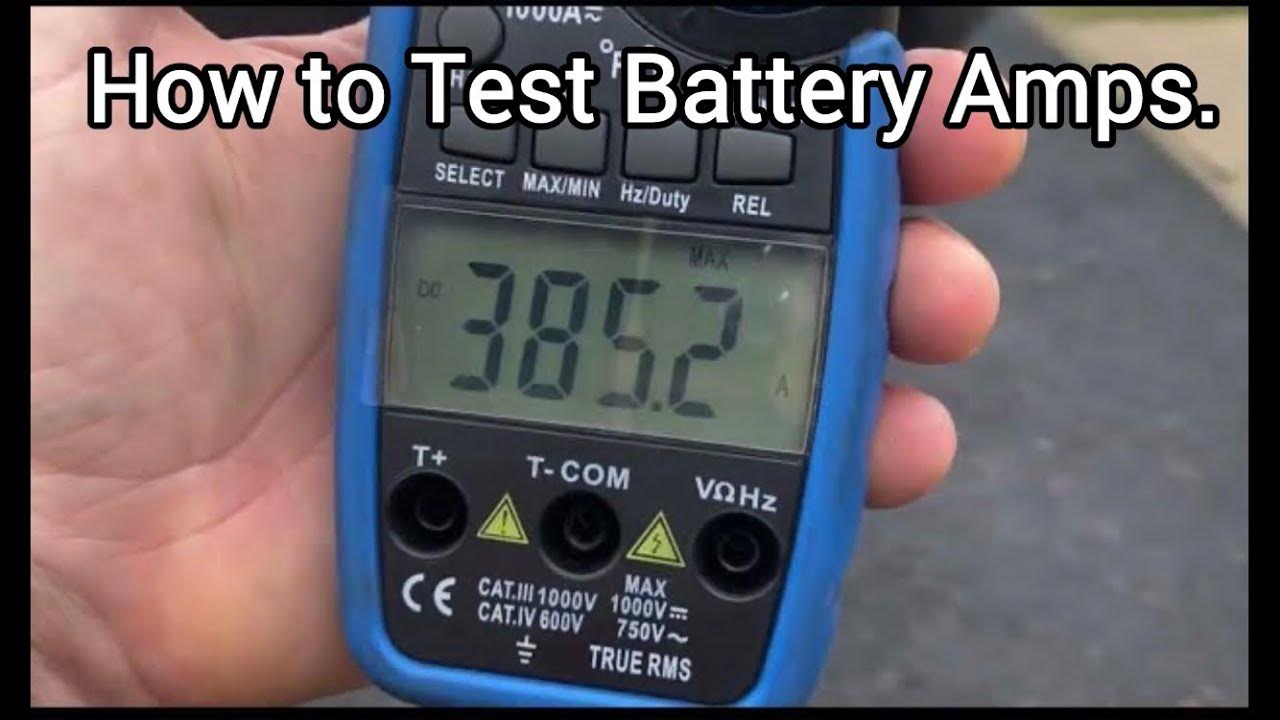 How to Test Car Battery Amps. YouTube