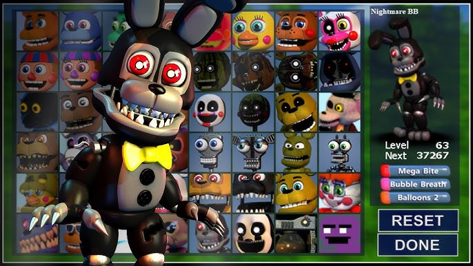 FNaF World in Ultimate Custom Night (Mod) by ZBonnieXD - Game Jolt