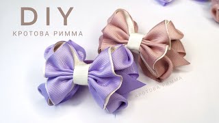 Бантики канзаши, бантики из ленты, DIY Ribbon Bows.