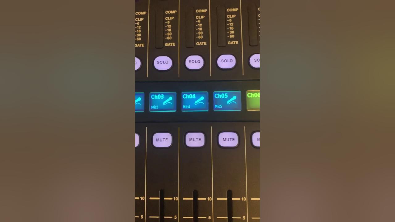 Midas m32r sends on fader YouTube