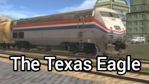 The Texas Eagle passes Central (Train and rail yard simulator old version)